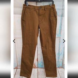 GAP Men's Khaki Slim Leg Flat Front Slash Pocket Chino Pants Size 30X32